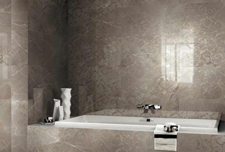 Керамогранит Атлас Конкорд АЛЛЮР ГРЕЙ БЬЮТИ Плинтус / Atlas Concorde Allure Grey Beauty Battiscopa 7,2x60