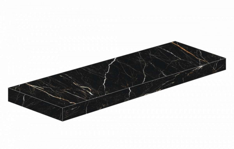 Керамогранит Атлас Конкорд АЛЛЮР ИМПЕРИАЛ БЛЭК СТУПЕНЬ УГЛОВАЯ / Atlas Concorde Allure Imperial Black Scalino Angolare 33x120