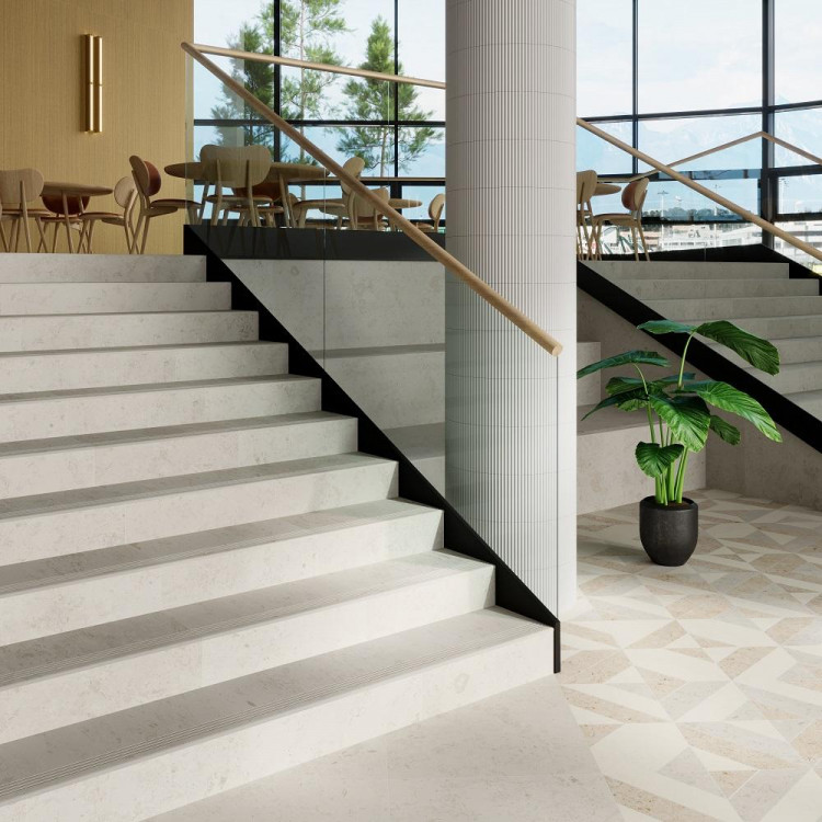 Керамогранит Керама Марацци Kerama Marazzi ID125 ПРО ЛАЙМСТОУН декор бежевый матовый 60x60