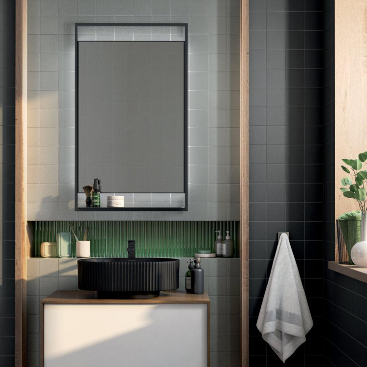 Керамогранит Керама Марацци Kerama Marazzi 1333 АГУСТА черный 9,8x9,8 (12 частей)