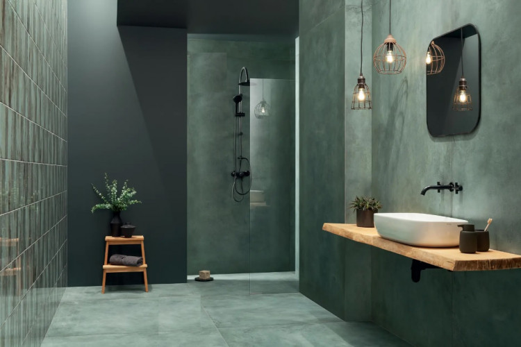 Керамогранит Tubadzin PATINA PLATE green MAT 119,8x239,8