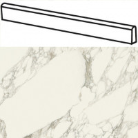Италон Шарм Делюкс Арабескато Уайт Плинтус / Italon Charme Deluxe Arabescato White Battiscopa 7,2x80