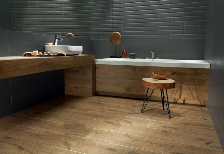 Керамогранит Tubadzin WOOD Land brown 179,8x23 Керамогранит Tubadzin WOOD Land brown 179,8x23