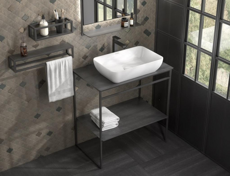 Керамогранит Керама Марацци Kerama Marazzi PL1.DL500900R\80 ФОНДАМЕНТА СТОЛЕШНИЦА 80 серый 48x80