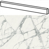 Италон Шарм Делюкс Инвизибл Уайт Плинтус / Italon Charme Deluxe Invisible White Battiscopa 7,2x80